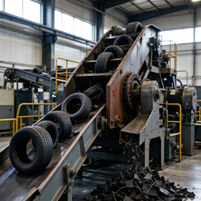 Passenger Car Tire Shredding Service (Per Ton)